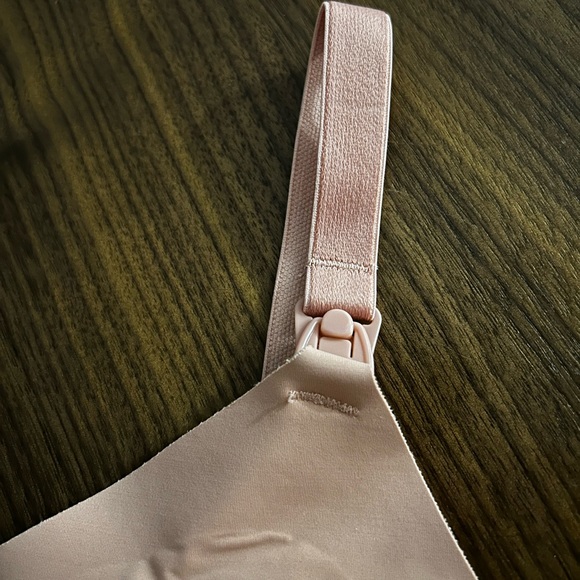 Knix Padded V-Neck Bra Thin Strap in Pink Ginger Size 7+ - Picture 8 of 8